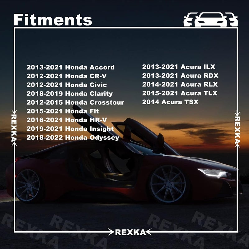 Rexka 10pcs Front Fender Liner Retainer Clip 91501-TR0-003 for Honda Acura Accord Civic Clarity Crosstour CR-V Fit Odyssey ILX MDX NSX RDX RLX TLX TSX - Image 4